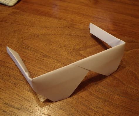 origami sunglasses step by